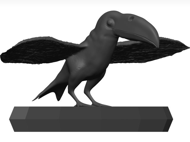 Toco tolucan 3D Model .c4d .max .obj .3ds .fbx .stl .blend 