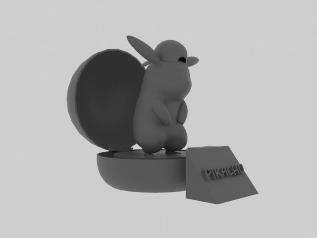 pikachu Model 3D .c4d .max .obj .3ds .fbx .stl .blend 