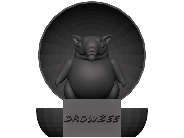 Drowzee 3D-Modell .c4d .max .obj .3ds .fbx .stl .blend 