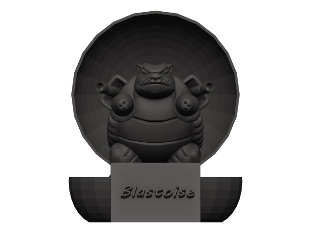 Blastoise 3D 模型 .c4d .max .obj .3ds .fbx .stl .blend 