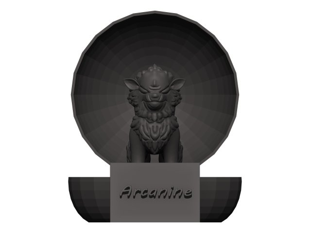 Arcanine Model 3D .c4d .max .obj .3ds .fbx .stl .blend 