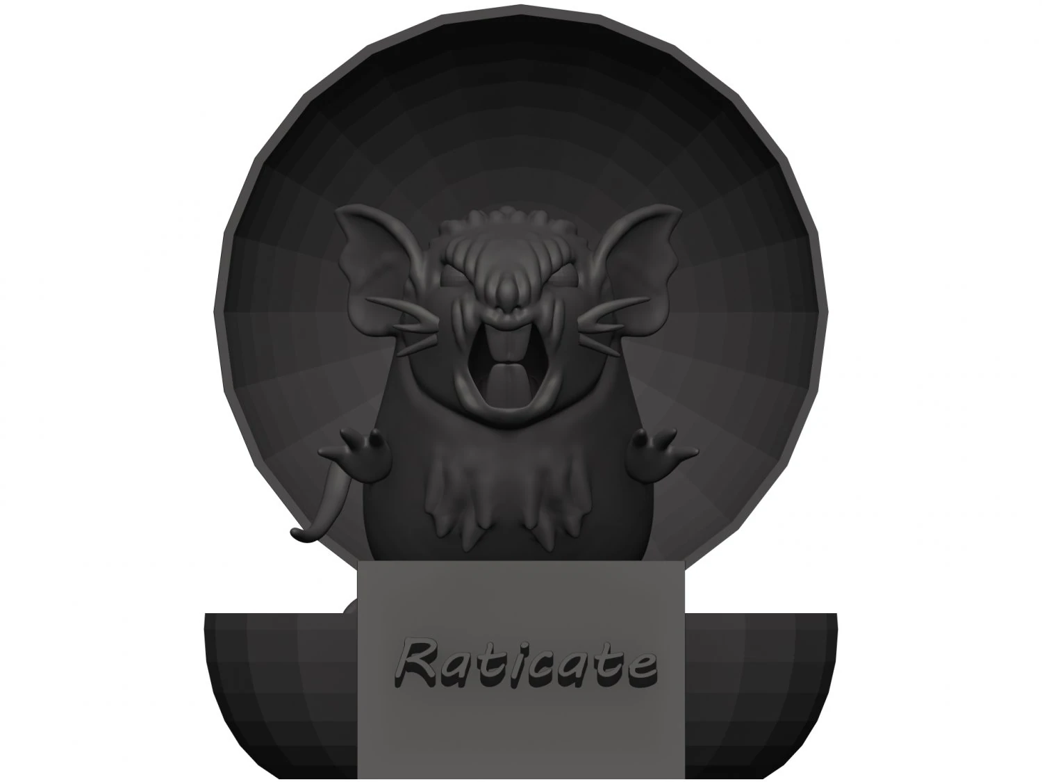 Raticate 3D Model .c4d .max .obj .3ds .fbx .stl .blend 