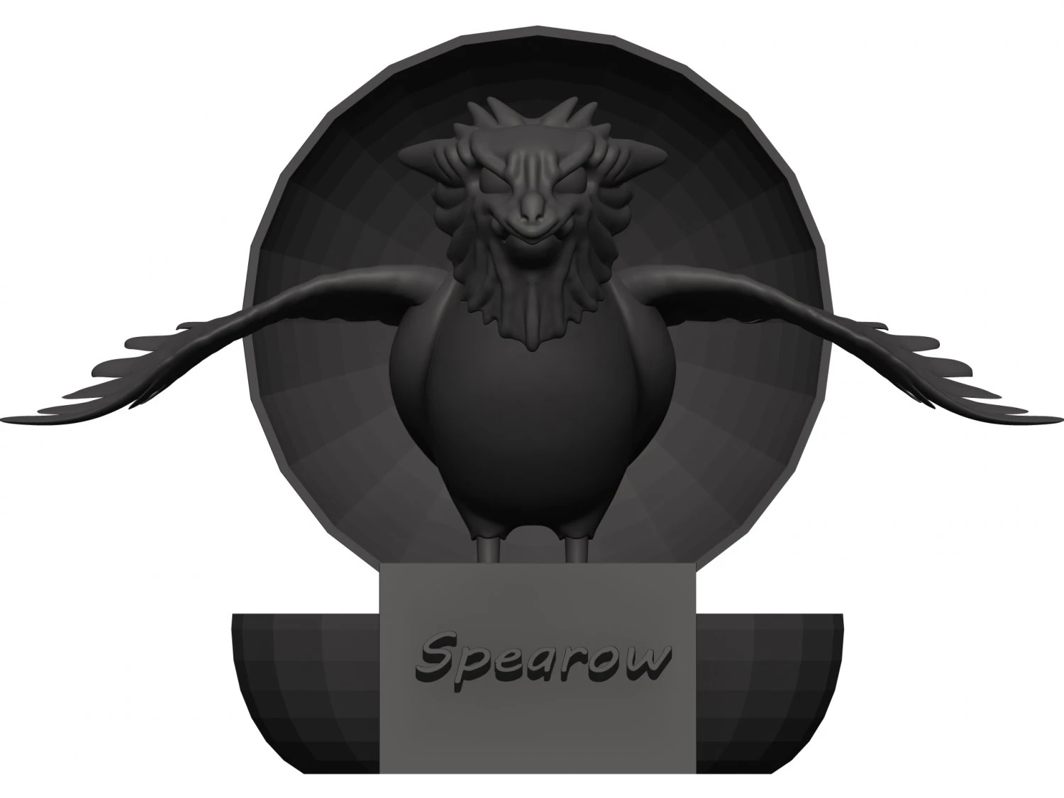 Spearow 3D Model .c4d .max .obj .3ds .fbx .stl .blend 