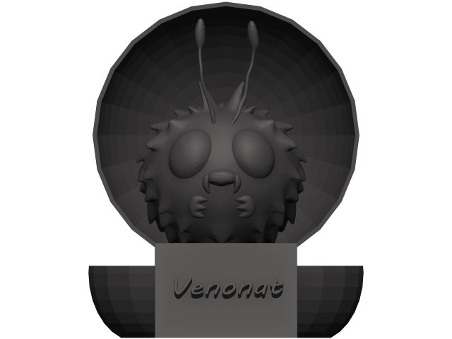 Venonat Model 3D .c4d .max .obj .3ds .fbx .stl .blend 