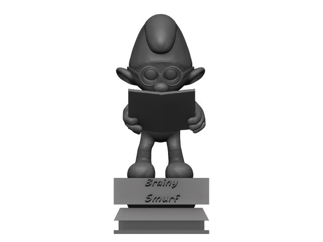 Brainy smurf 3D 模型 .c4d .max .obj .3ds .fbx .stl .blend 