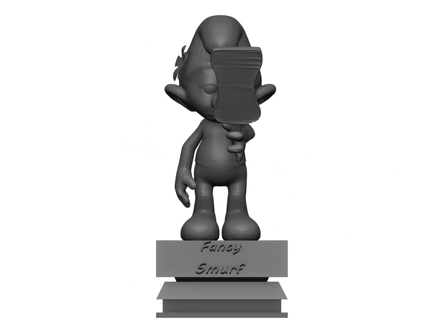 Fancy smurf 3D Model .c4d .max .obj .3ds .fbx .stl .blend 