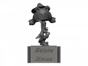 Trzyma Boże Narodzenie Model 3D