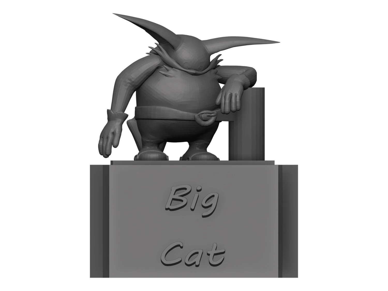 Big cat 3D Model .c4d .max .obj .3ds .fbx .stl .blend 
