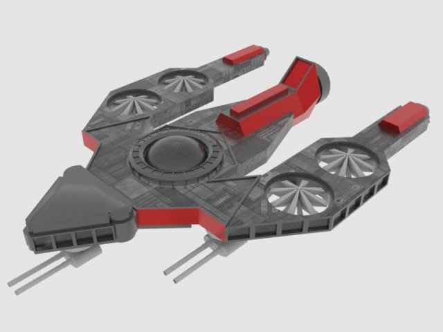 Antonov an - s spaceship 3D Model .c4d .max .obj .3ds .fbx .stl .blend 
