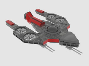 Antonov an - s spaceship 3D Model