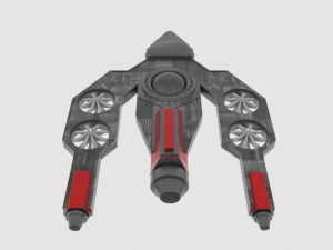 Antonov an - s spaceship 3D Model