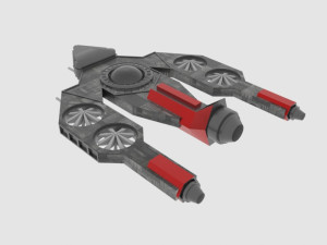 Antonov an - s spaceship 3D Model