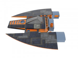 Antonov an spaceship Modello 3D