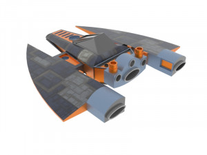 Antonov an spaceship Modello 3D