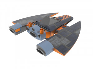 Antonov an spaceship Modello 3D