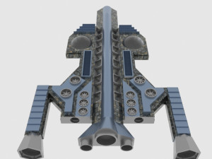 Antonov an te-900 spaceship 3D Model