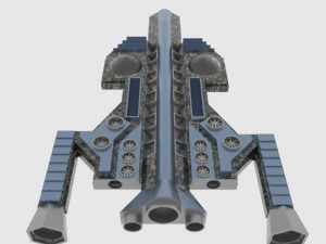 Antonov an te-900 spaceship 3D Model