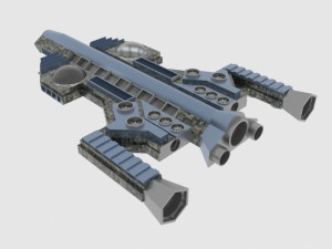 Antonov an te-900 spaceship 3D Model