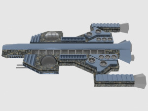 Antonov an te-900 spaceship 3D Model