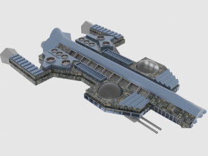 Antonov an te-900 spaceship 3D Model