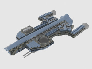 Antonov an te-900 spaceship 3D Model