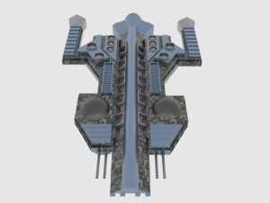Antonov an te-900 spaceship 3D Model