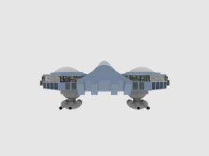 Antonov an te-900 spaceship 3D Model