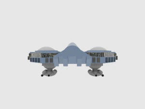 Antonov an te-900 spaceship 3D Model