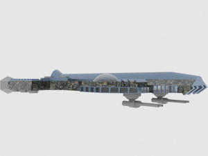 Antonov an te-900 spaceship 3D Model