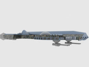 Antonov an te-900 spaceship 3D Model