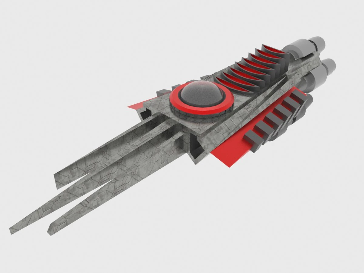 Antonov an-300 spaceship 3D Model .c4d .max .obj .3ds .fbx .stl .blend 