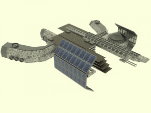 Antonov spaceship station Model 3D