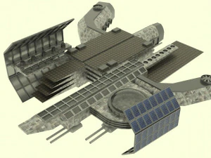 Esta&ccedil;&atilde;o da nave Antonov Modelo 3D