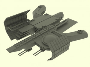 Antonov spaceship station Model 3D