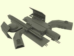 Antonov spaceship station Model 3D