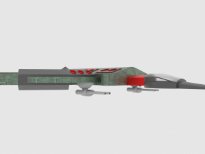 Cosmos 800-e spaceship 3Dモデル