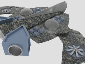 Cosmos 800-s spaceship 3D Model