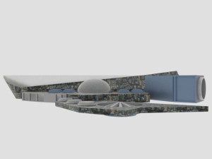 Cosmos 800-s spaceship 3D Model