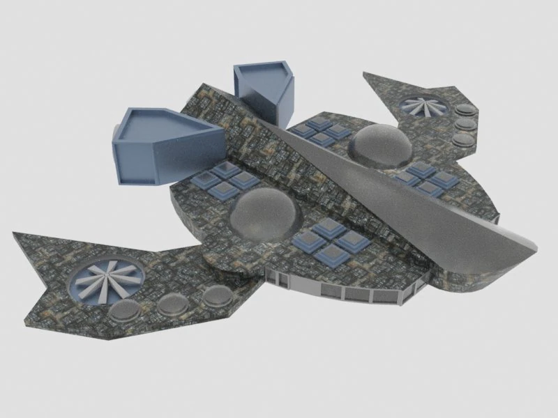 Cosmos 800-s spaceship 3D Model .c4d .max .obj .3ds .fbx .stl .blend