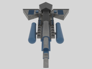 Cosmos 900-e spaceship Model 3D