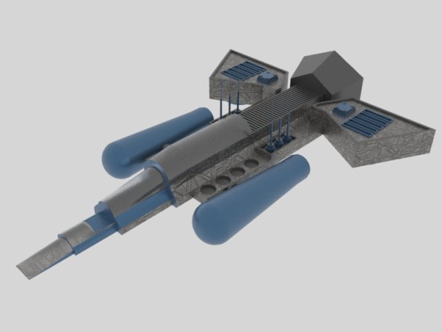 Cosmos 900-e spaceship Model 3D .c4d .max .obj .3ds .fbx .stl .blend