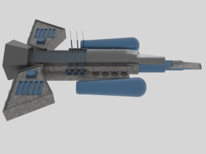 Cosmos 900-e spaceship Model 3D