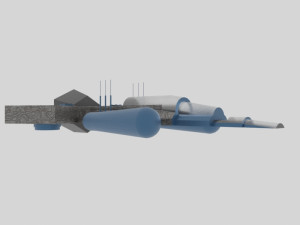 Cosmos 900-e spaceship Model 3D
