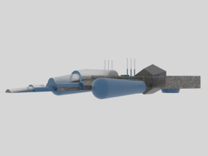 Cosmos 900-e spaceship Model 3D