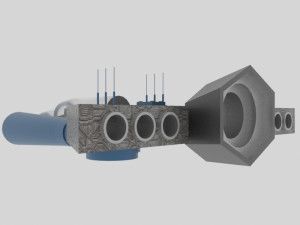 Cosmos 900-e spaceship Model 3D