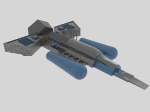 Cosmos 900-e spaceship Model 3D