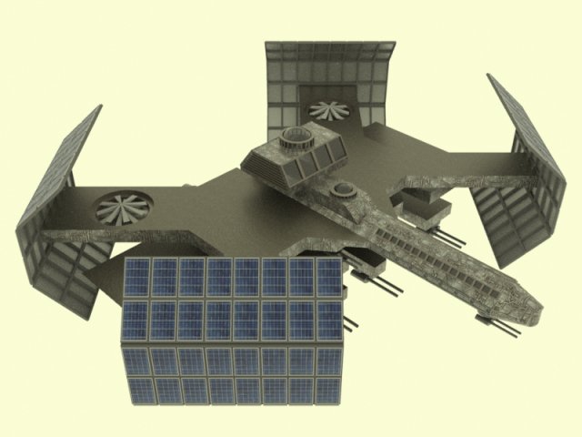 Cosmos space station Modello 3D .c4d .max .obj .3ds .fbx .stl .blend 