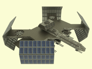 Cosmos space station 3D Model