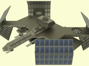 Cosmos space station Modello 3D