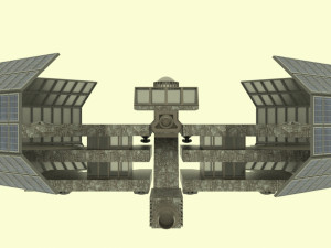Cosmos space station Modello 3D